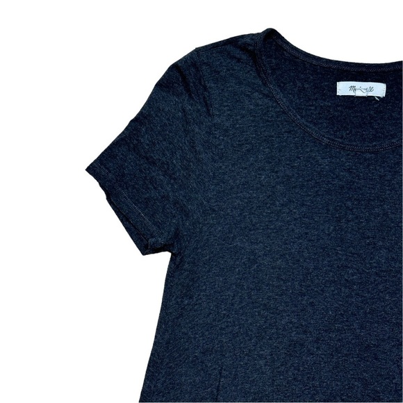 Madewell Swingy Tee Charcoal Gray Mini Dress US S - Picture 3 of 8